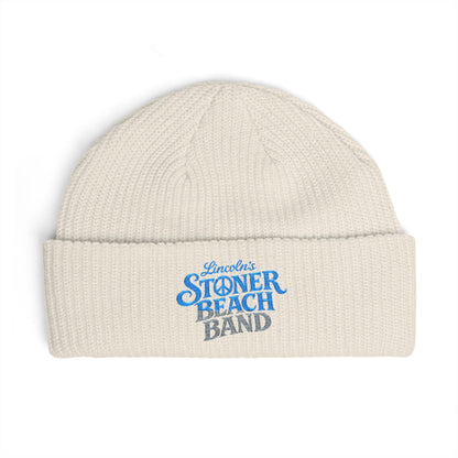Cuffed Beanie — "Stoner Beach Band" Embroidered Knit Hat