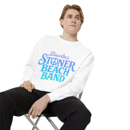 Stoner Beach Band Sweatshirt, Lincoln's Retro Surf Crewneck