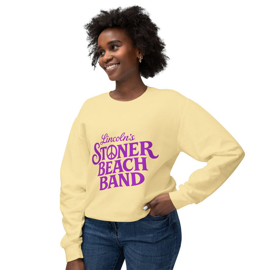 Stoner Beach Band Crewneck Sweatshirt — Lincoln's Retro Peace Logo