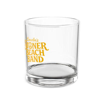 10oz Rocks Glass — 'Lincoln's Stoner Beach Band' Retro Logo Whiskey Tumbler