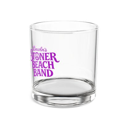 10oz Rocks Glass — 'Lincoln's Stoner Beach Band' Retro Logo Whiskey Tumbler