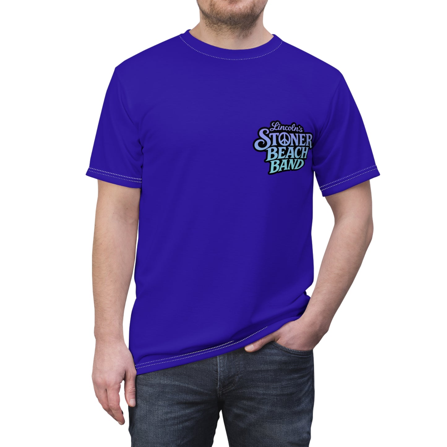 Stoner Beach Band Graphic Tee Retro Surf Logo T-Shirt