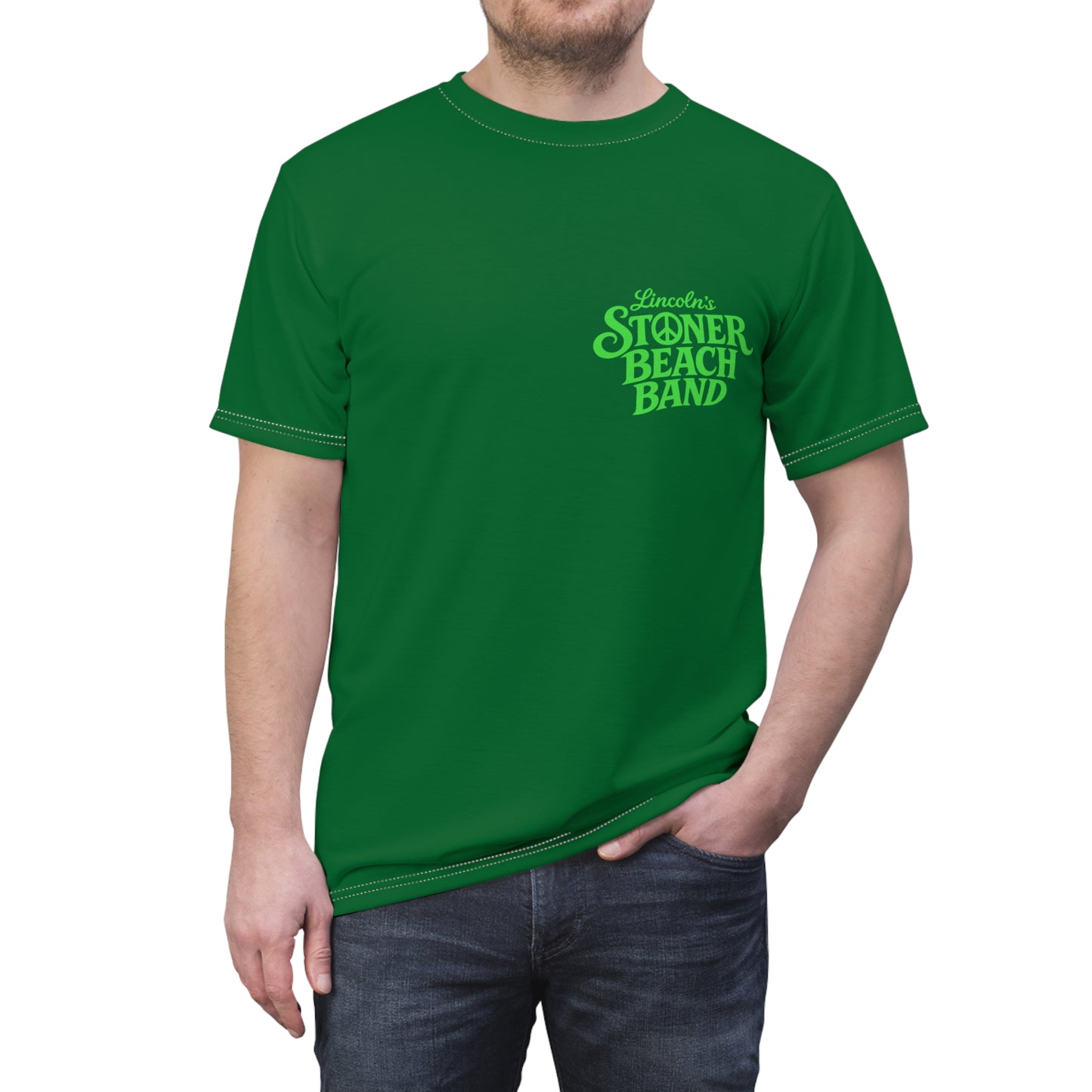 Stoner Beach Band Graphic Tee Retro Surf Logo T-Shirt