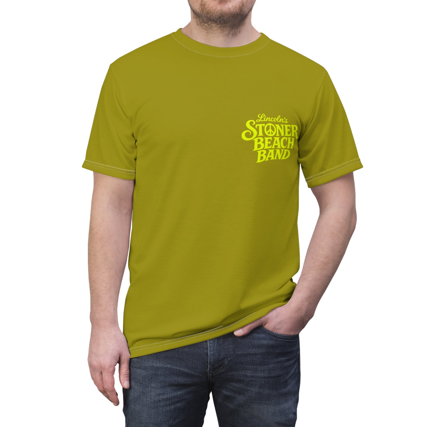 Stoner Beach Band Graphic Tee Retro Surf Logo T-Shirt