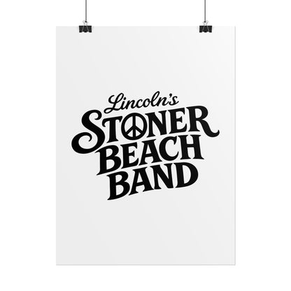 Rolled Poster Lincoln's Stoner Beach Band" Vintage Band-Style Wall Art