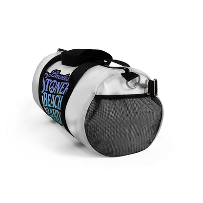 Stoner Beach Band Duffel Bag – Travel Gym Weekend Bag with Retro Surf Logo