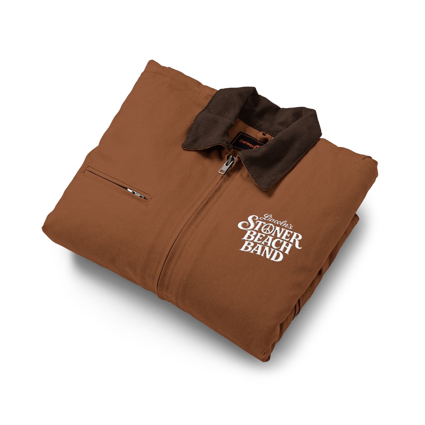 Work Jacket 'Support Your Local' Chest Logo Duck Cloth Jacket