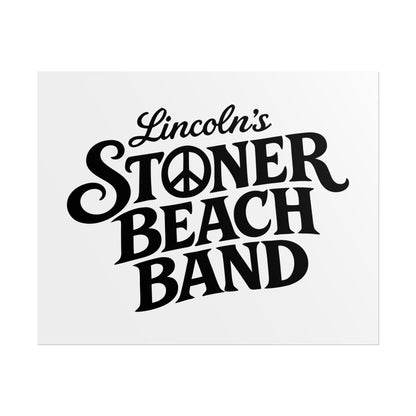 Rolled Poster Lincoln's Stoner Beach Band" Vintage Band-Style Wall Art