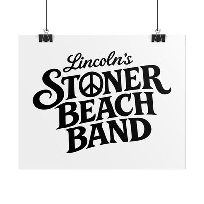 Rolled Poster Lincoln's Stoner Beach Band" Vintage Band-Style Wall Art