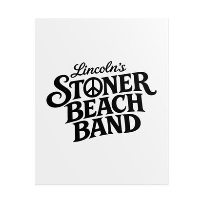 Rolled Poster Lincoln's Stoner Beach Band" Vintage Band-Style Wall Art