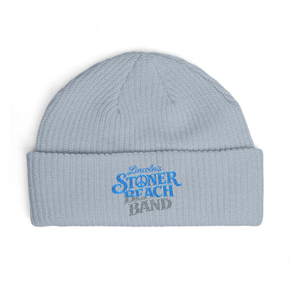 Cuffed Beanie — "Stoner Beach Band" Embroidered Knit Hat