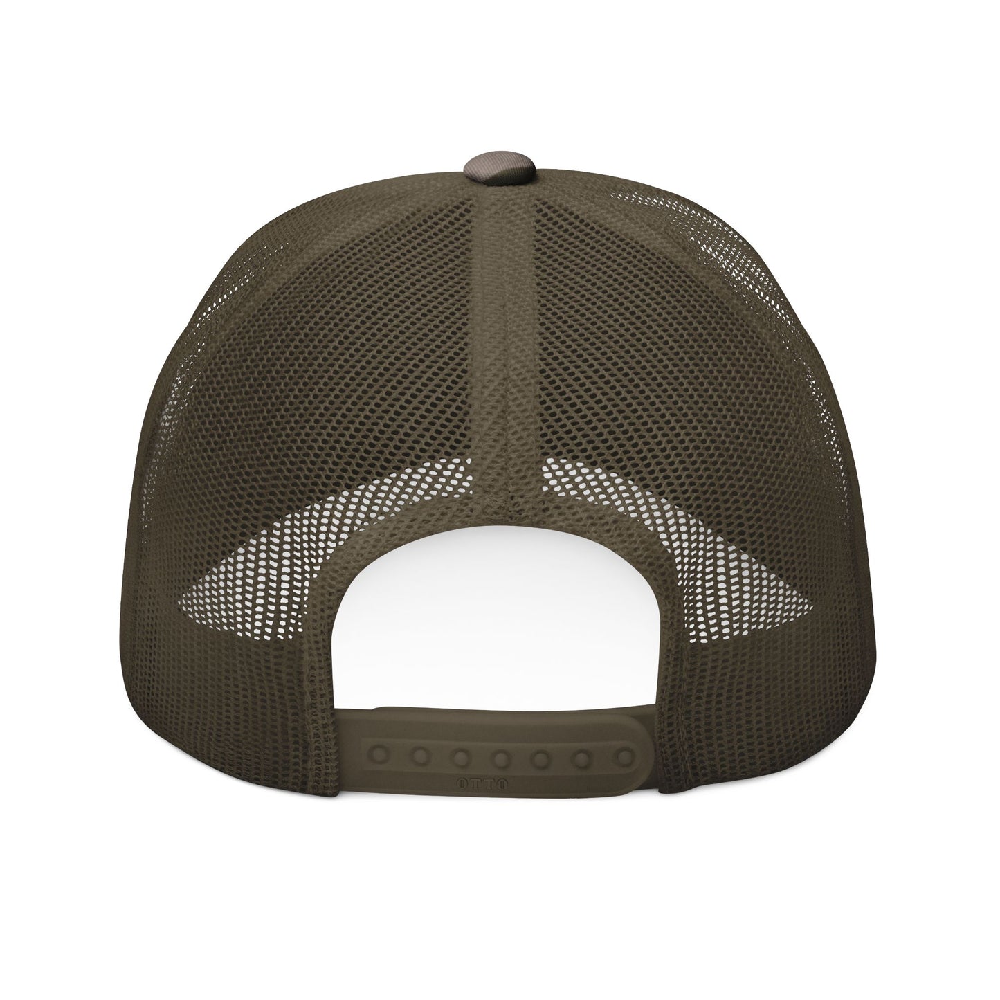 Camo Trucker Hat — Embroidered ‘Stoner Beach Band’ Logo