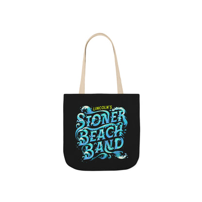 Canvas Tote Bag — "Lincoln's Stoner Beach Band" Retro Surf Graphic