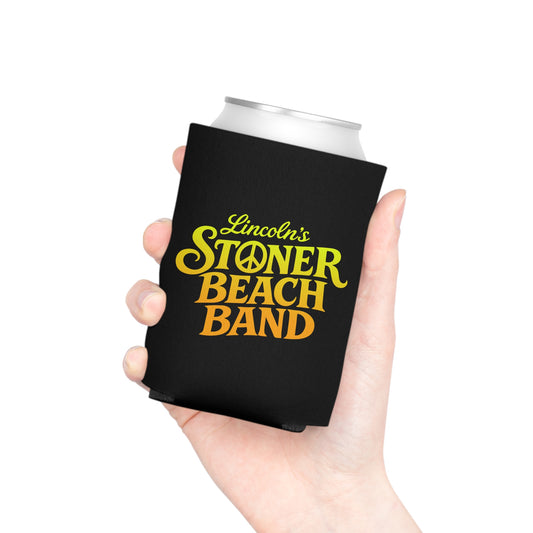Can Cooler "Lincoln's Stoner Beach Band" Retro Logo Neoprene Beer Koozie