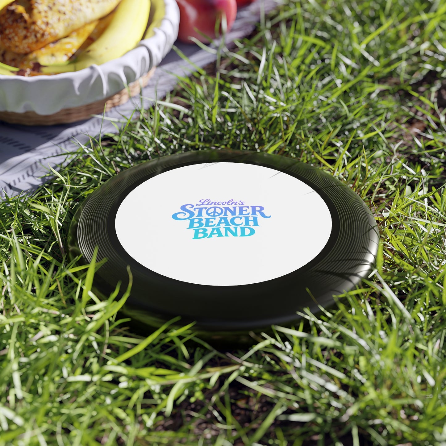 Frisbee — Lincoln's Stoner Beach Band Retro Logo Flying Disc