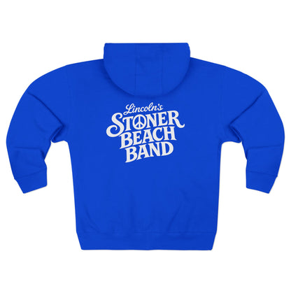 Stoner Beach Band Zip Hoodie Retro Band Logo Music Fan Hoodie