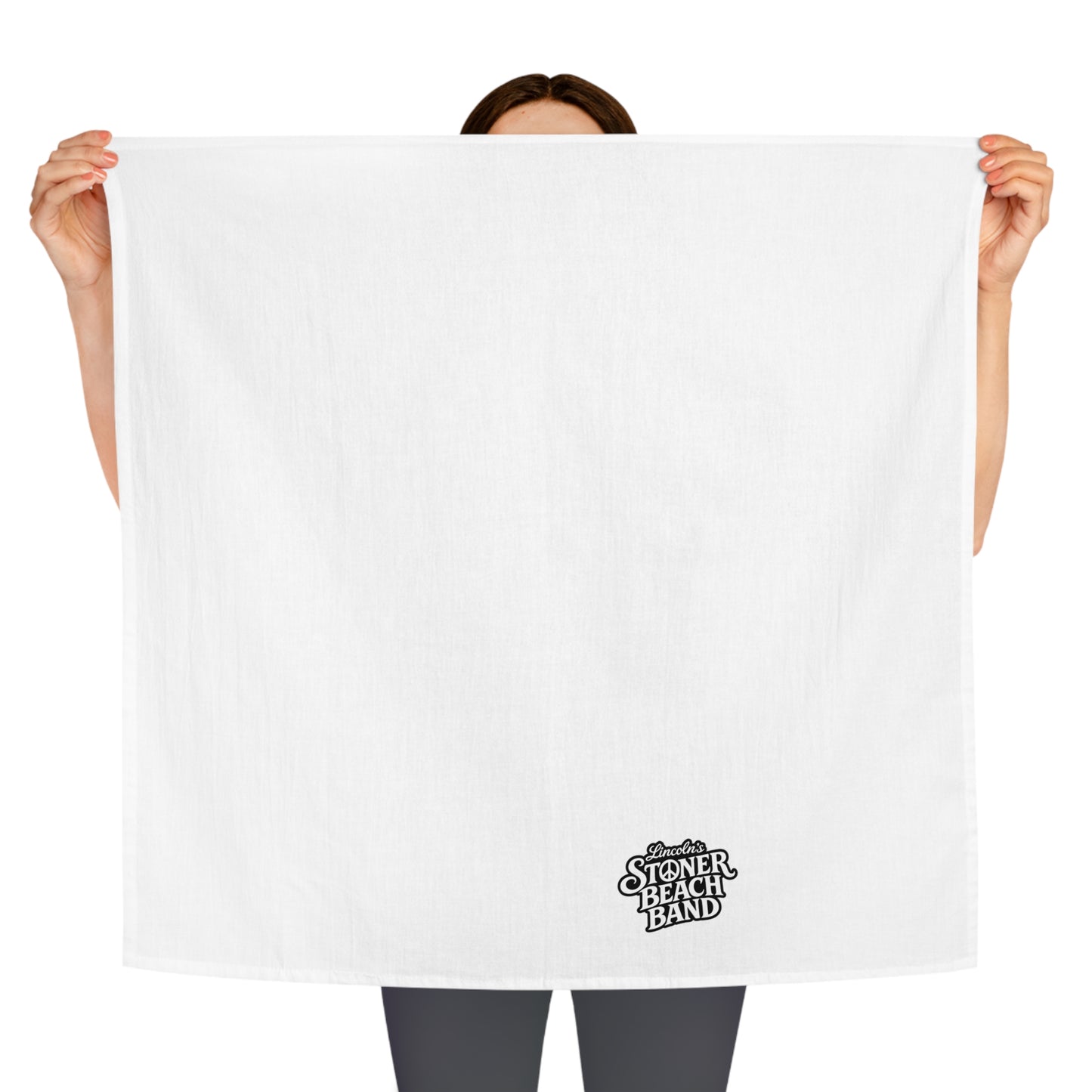 Stoner Beach Band Tea Towel Small Logo Kitchen Towel, Music Fan Gift