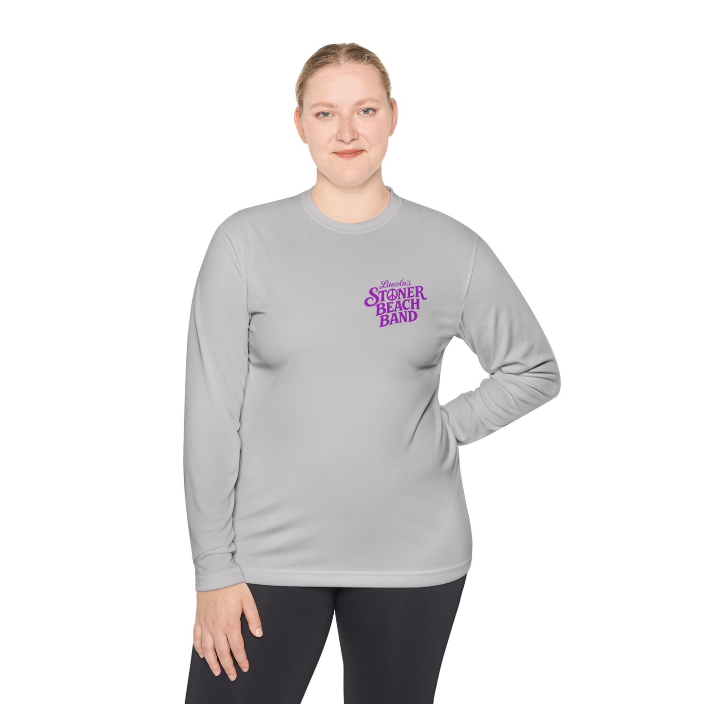 Long Sleeve Tee Stoner Beach Band" Retro Logo Tee