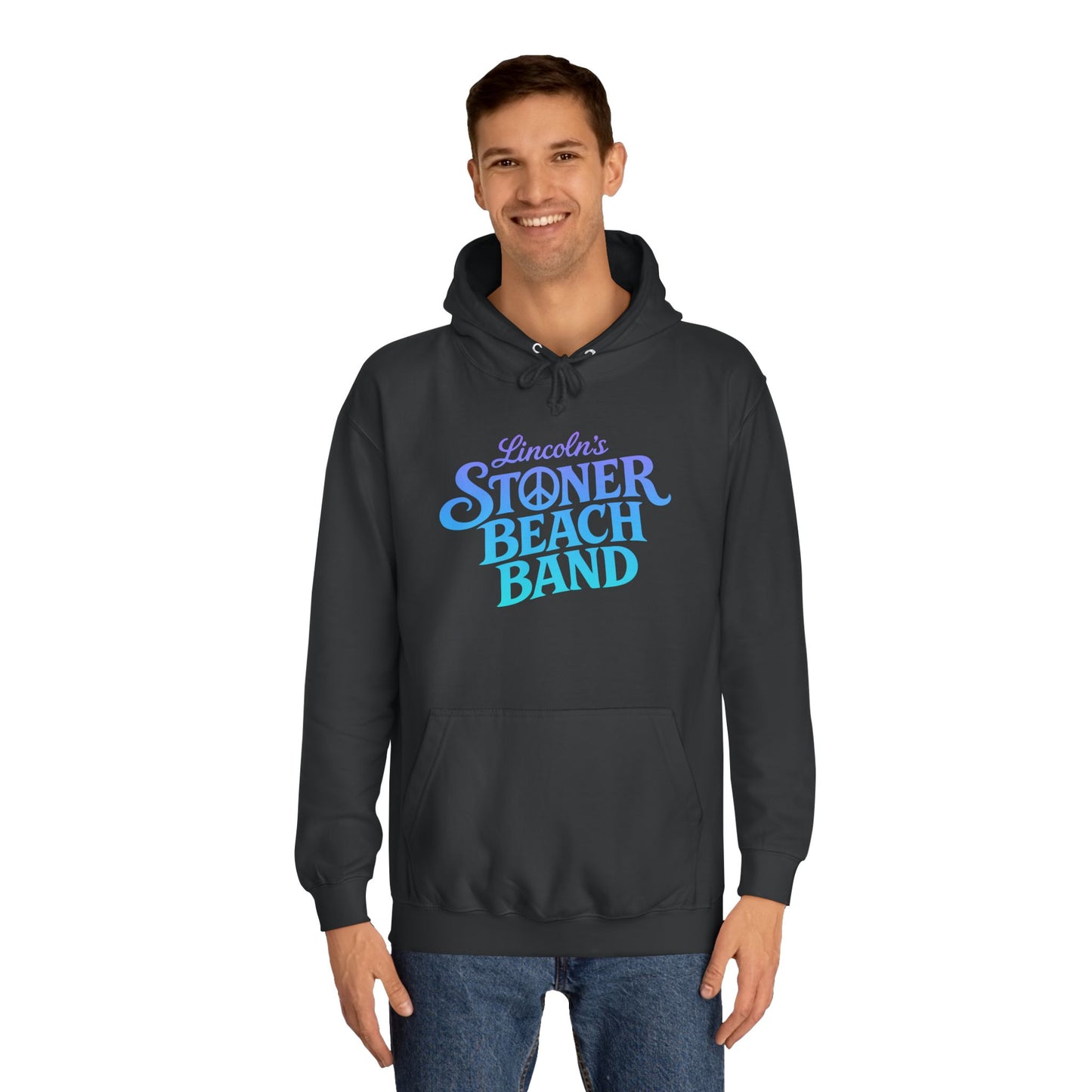 Stoner Beach Band Hoodie — Retro Surf Music Pullover