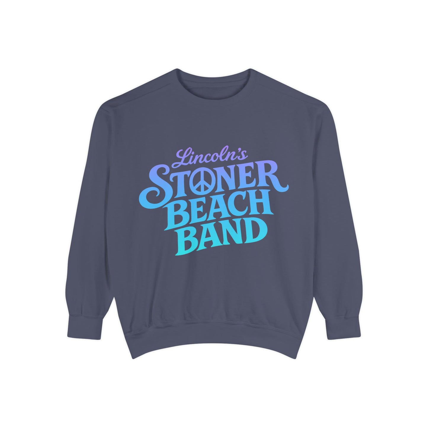 Stoner Beach Band Sweatshirt, Lincoln's Retro Surf Crewneck