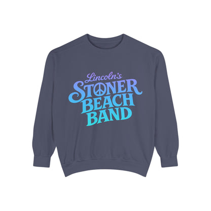 Stoner Beach Band Sweatshirt, Lincoln's Retro Surf Crewneck