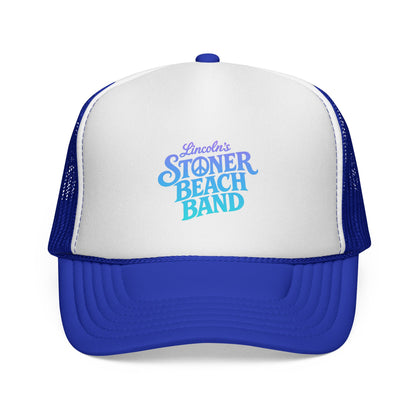 Stoner Beach Band Trucker Hat Retro Surf Music Mesh Cap