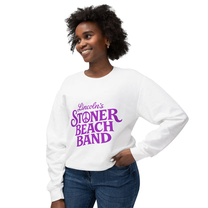 Stoner Beach Band Crewneck Sweatshirt — Lincoln's Retro Peace Logo