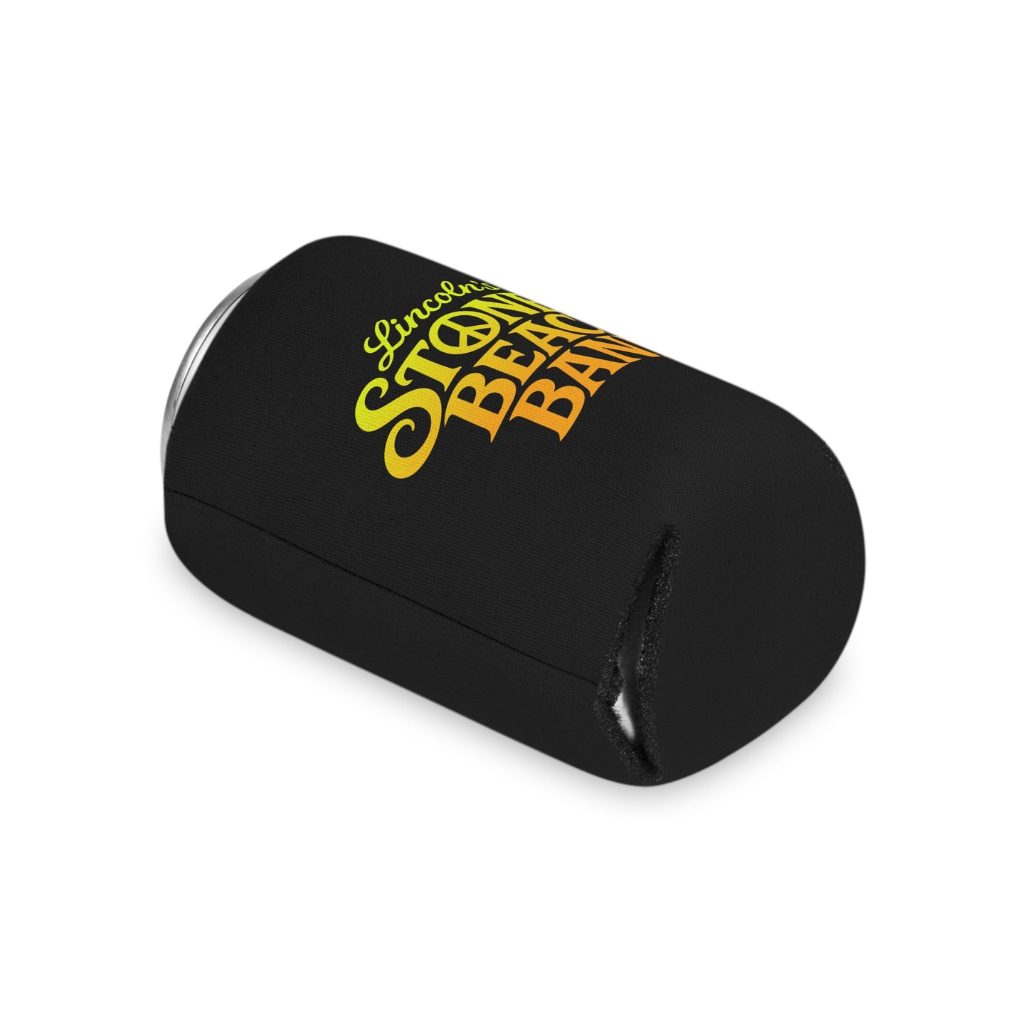 Can Cooler "Lincoln's Stoner Beach Band" Retro Logo Neoprene Beer Koozie