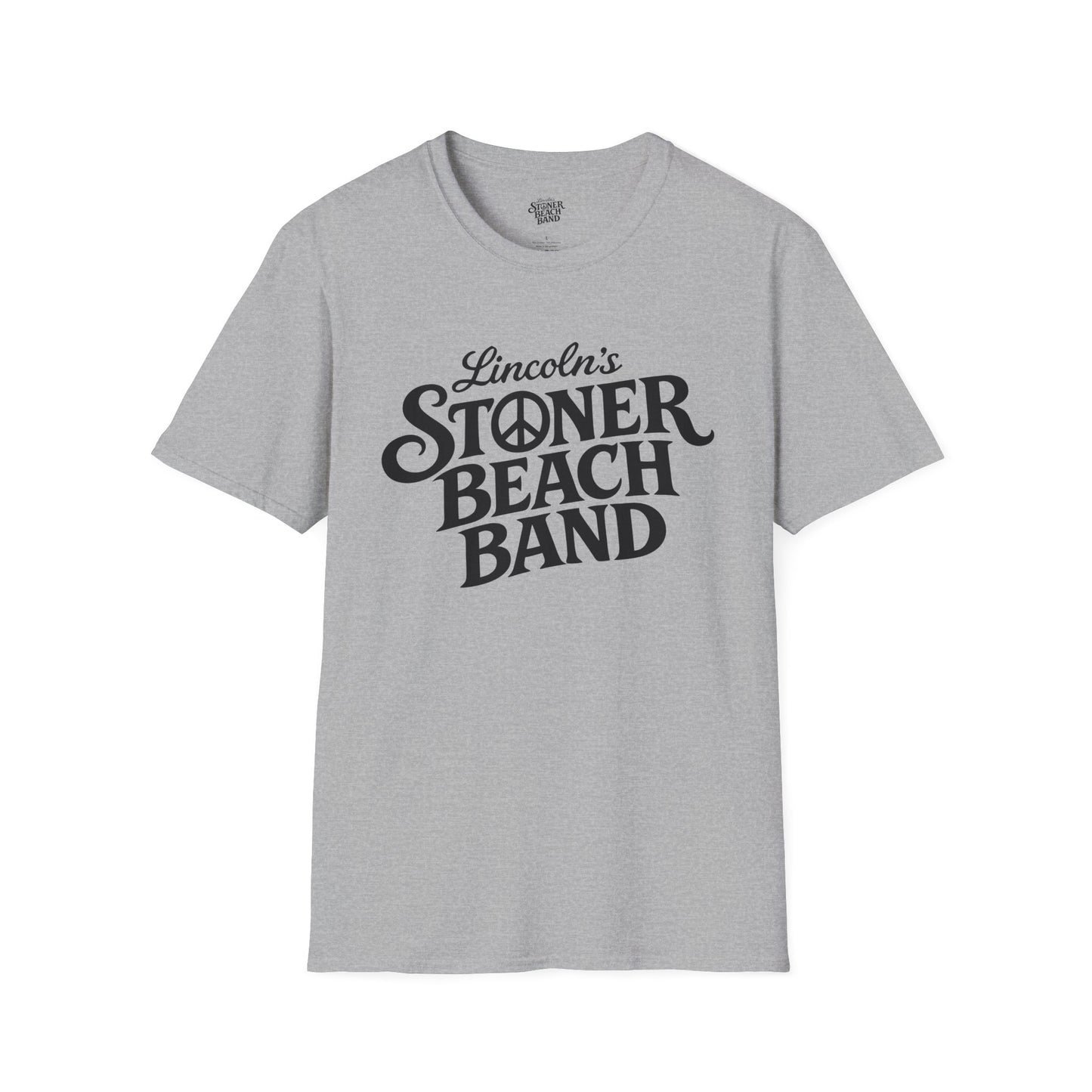 Stoner Beach Band T‑Shirt — Retro Peace Logo Tee