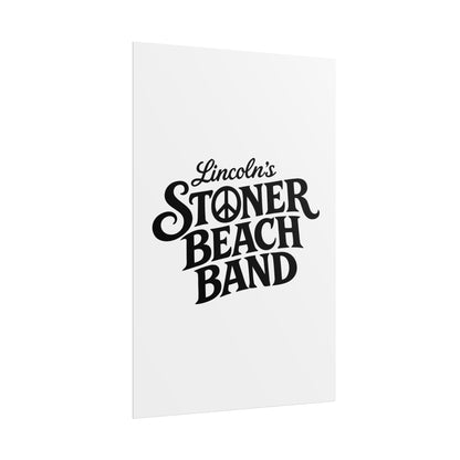Rolled Poster Lincoln's Stoner Beach Band" Vintage Band-Style Wall Art