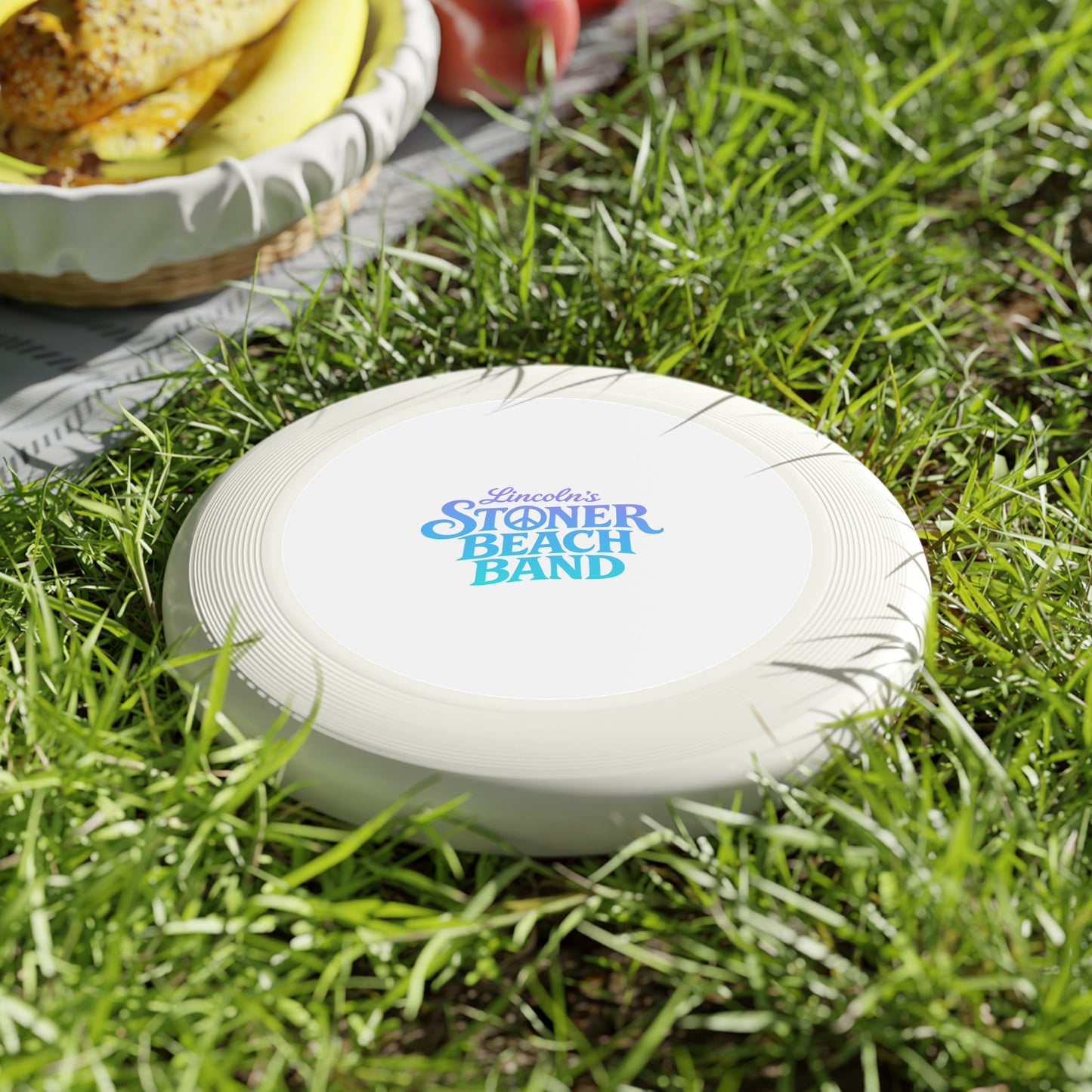 Frisbee — Lincoln's Stoner Beach Band Retro Logo Flying Disc