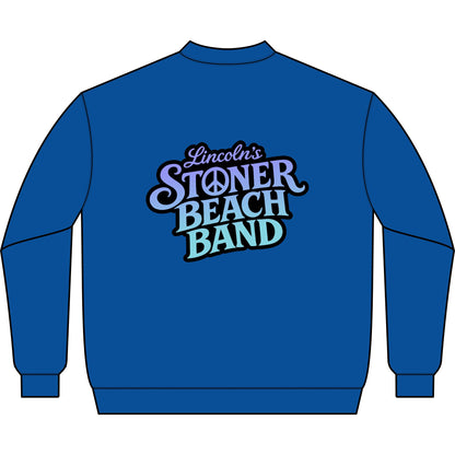 Stoner Beach Band Q-Zip Sweatshirt — Lincoln's Retro Band Logo Pullover