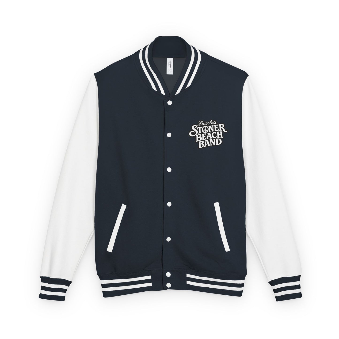 Stoner Beach Band Red & White Letterman Jacket