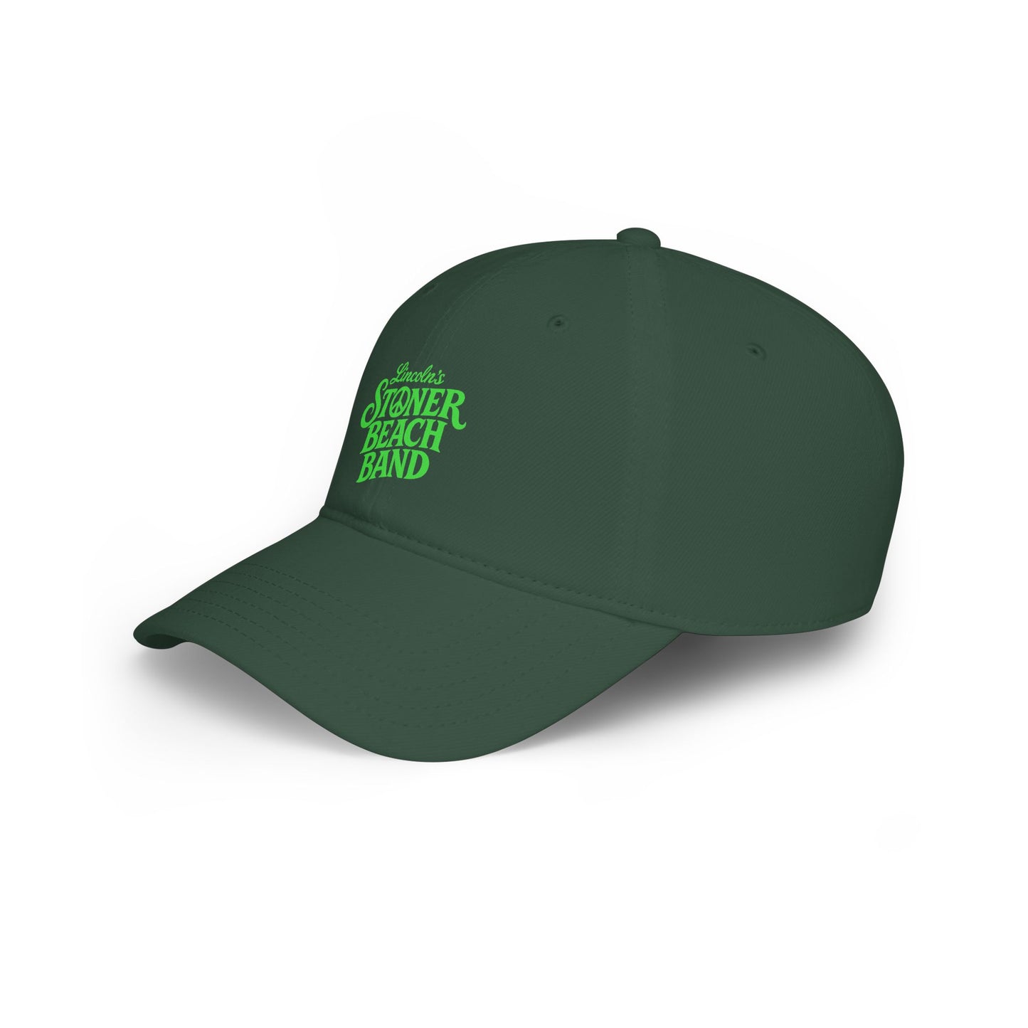 Low Profile Baseball Cap — Lincoln's Stoner Beach Band Logo Hat
