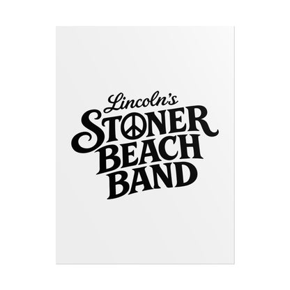 Rolled Poster Lincoln's Stoner Beach Band" Vintage Band-Style Wall Art