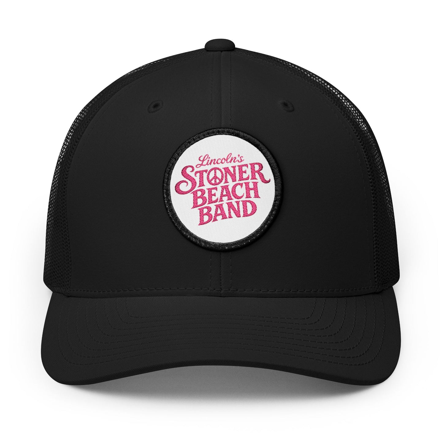 Trucker Cap — Stoner Beach Band Embroidered Patch Snapback