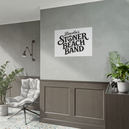 Rolled Poster Lincoln's Stoner Beach Band" Vintage Band-Style Wall Art