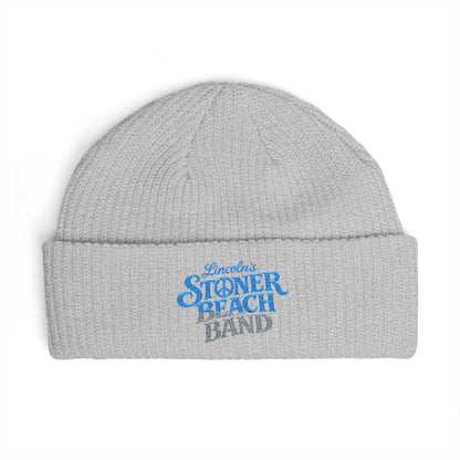 Cuffed Beanie — "Stoner Beach Band" Embroidered Knit Hat