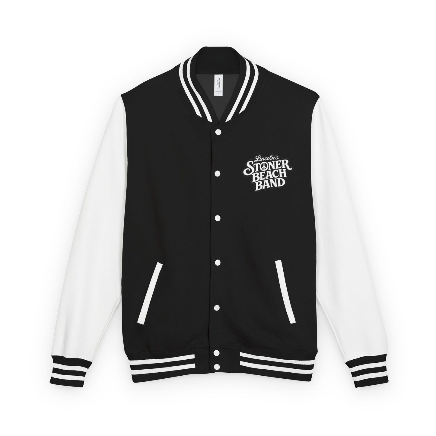 Stoner Beach Band Red & White Letterman Jacket