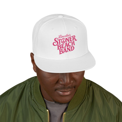 Embroidered Snapback Hat, Never Back Down" Streetwear Cap (Black/Red)