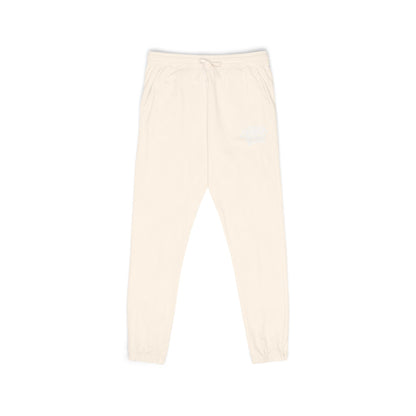 Graphite Fleece Sweatpants with 'Good Vibes' Neon Script — Cozy Casual Lounge Pants
