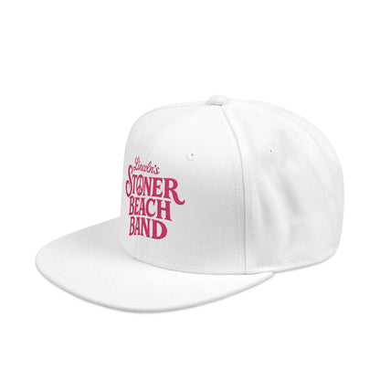 Embroidered Snapback Hat, Never Back Down" Streetwear Cap (Black/Red)