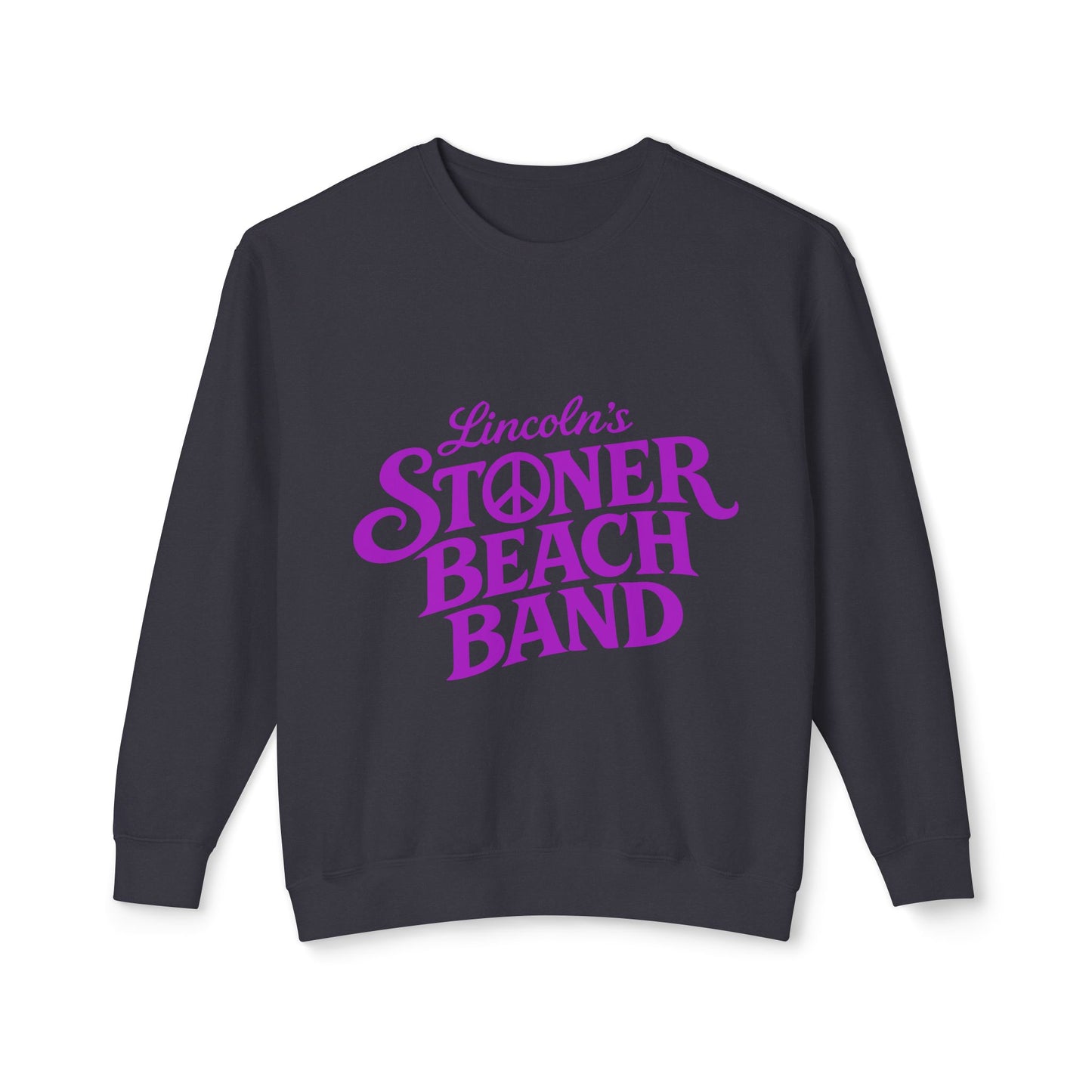 Stoner Beach Band Crewneck Sweatshirt — Lincoln's Retro Peace Logo