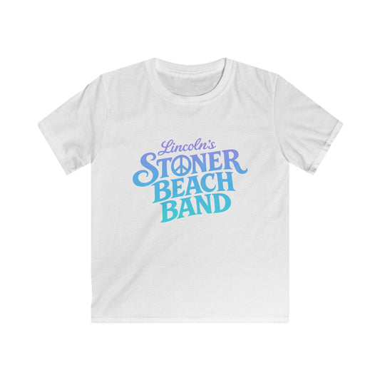 Kids T-Shirt — "Lincoln's Stoner Beach Band" Retro Surf Logo