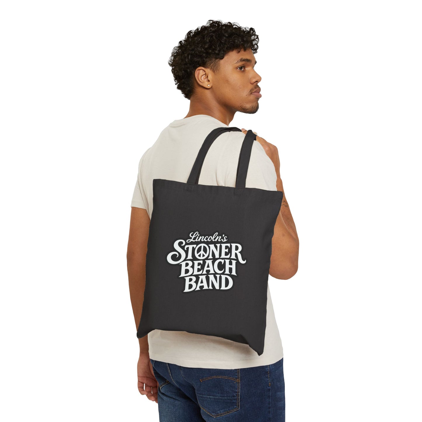 Tote Bag — Lincoln's Stoner Beach Band Logo Canvas Tote