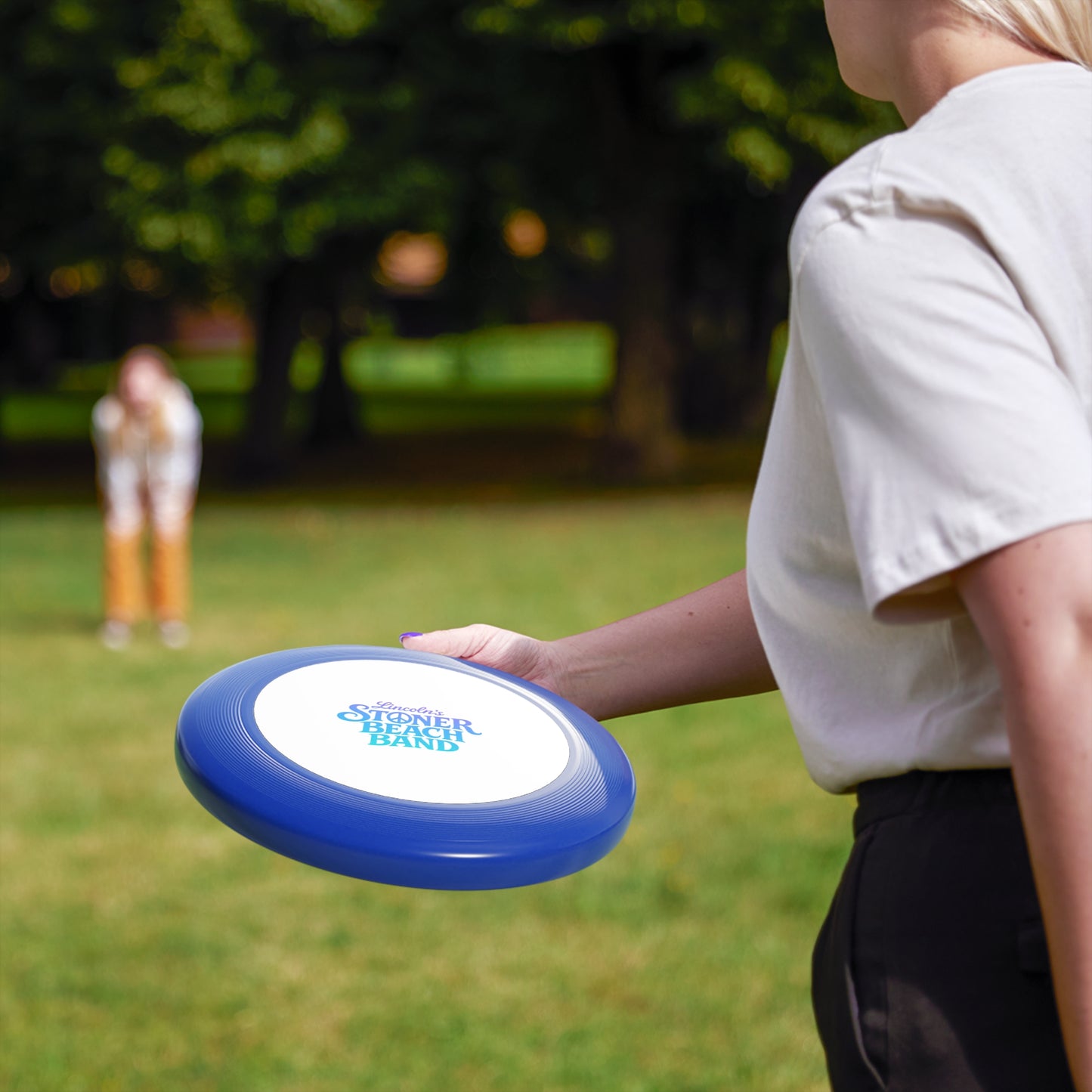 Frisbee — Lincoln's Stoner Beach Band Retro Logo Flying Disc
