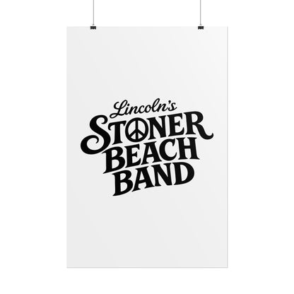Rolled Poster Lincoln's Stoner Beach Band" Vintage Band-Style Wall Art