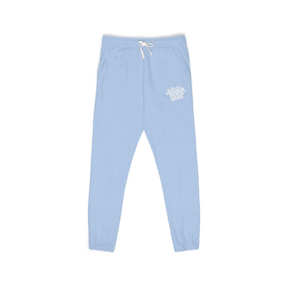 Graphite Fleece Sweatpants with 'Good Vibes' Neon Script — Cozy Casual Lounge Pants