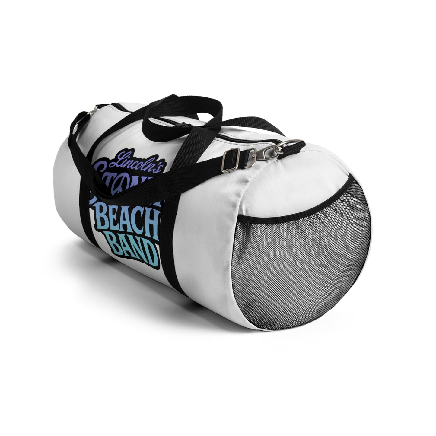 Stoner Beach Band Duffel Bag – Travel Gym Weekend Bag with Retro Surf Logo