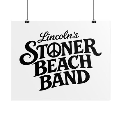 Rolled Poster Lincoln's Stoner Beach Band" Vintage Band-Style Wall Art